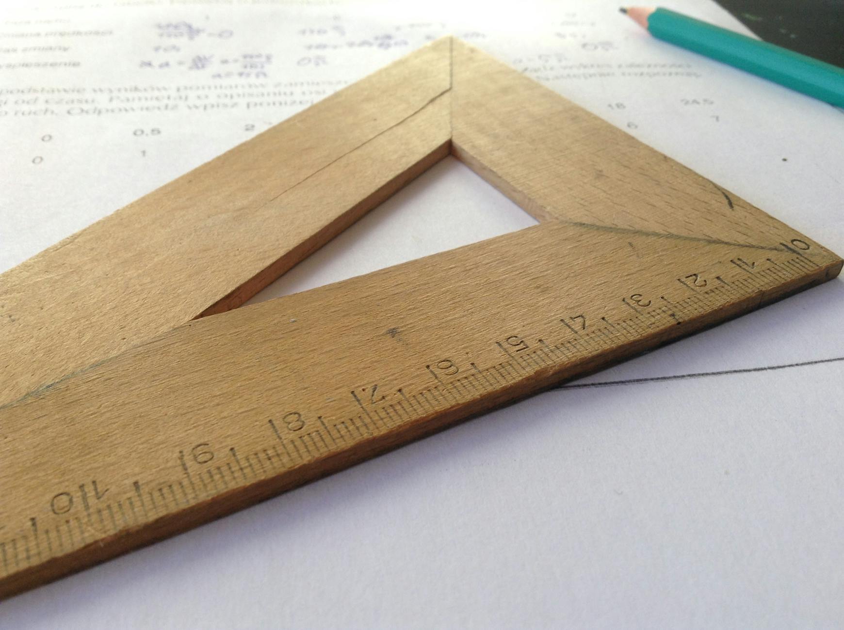 brown wooden measuring tool