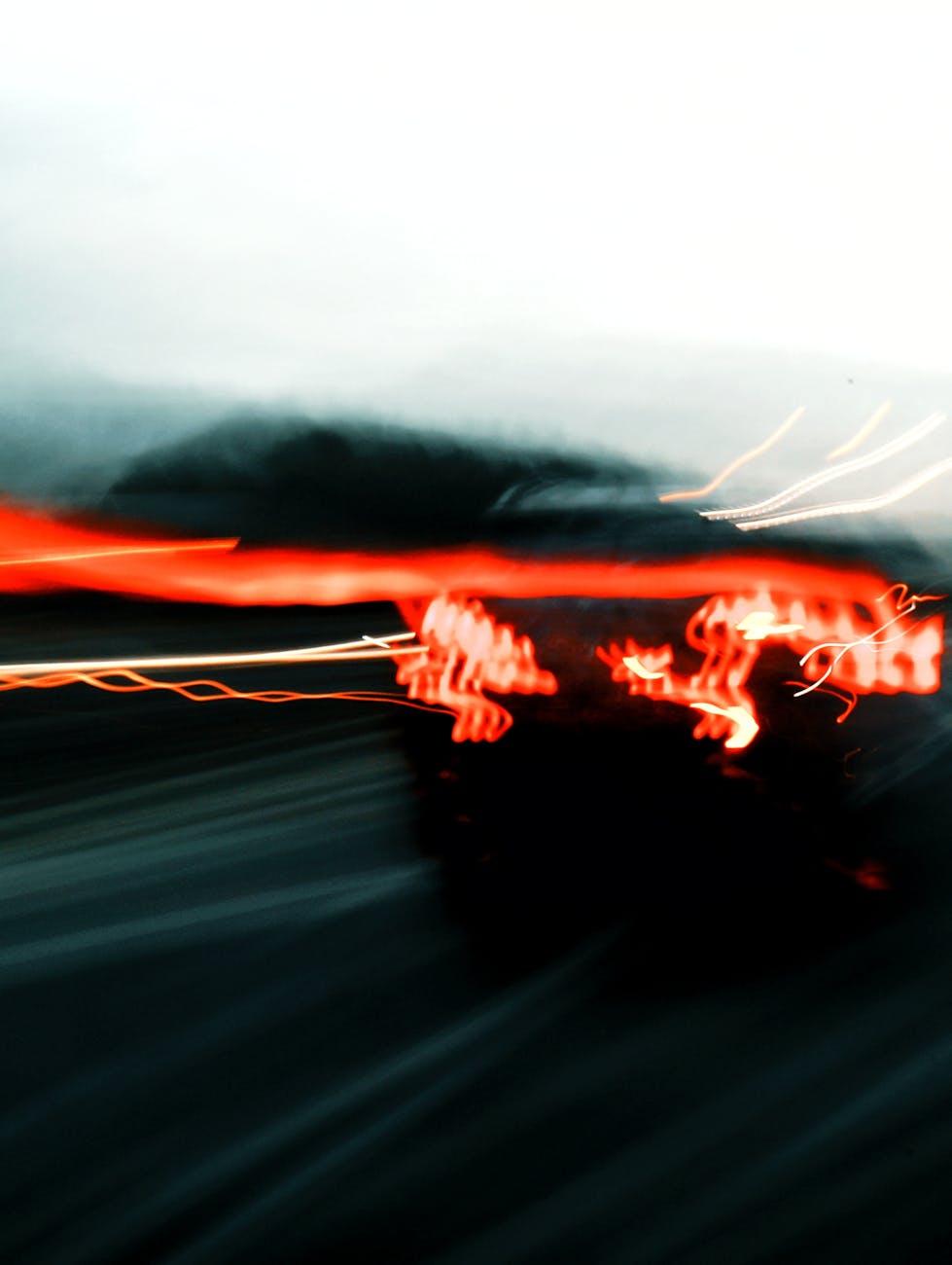 car in blurred motion